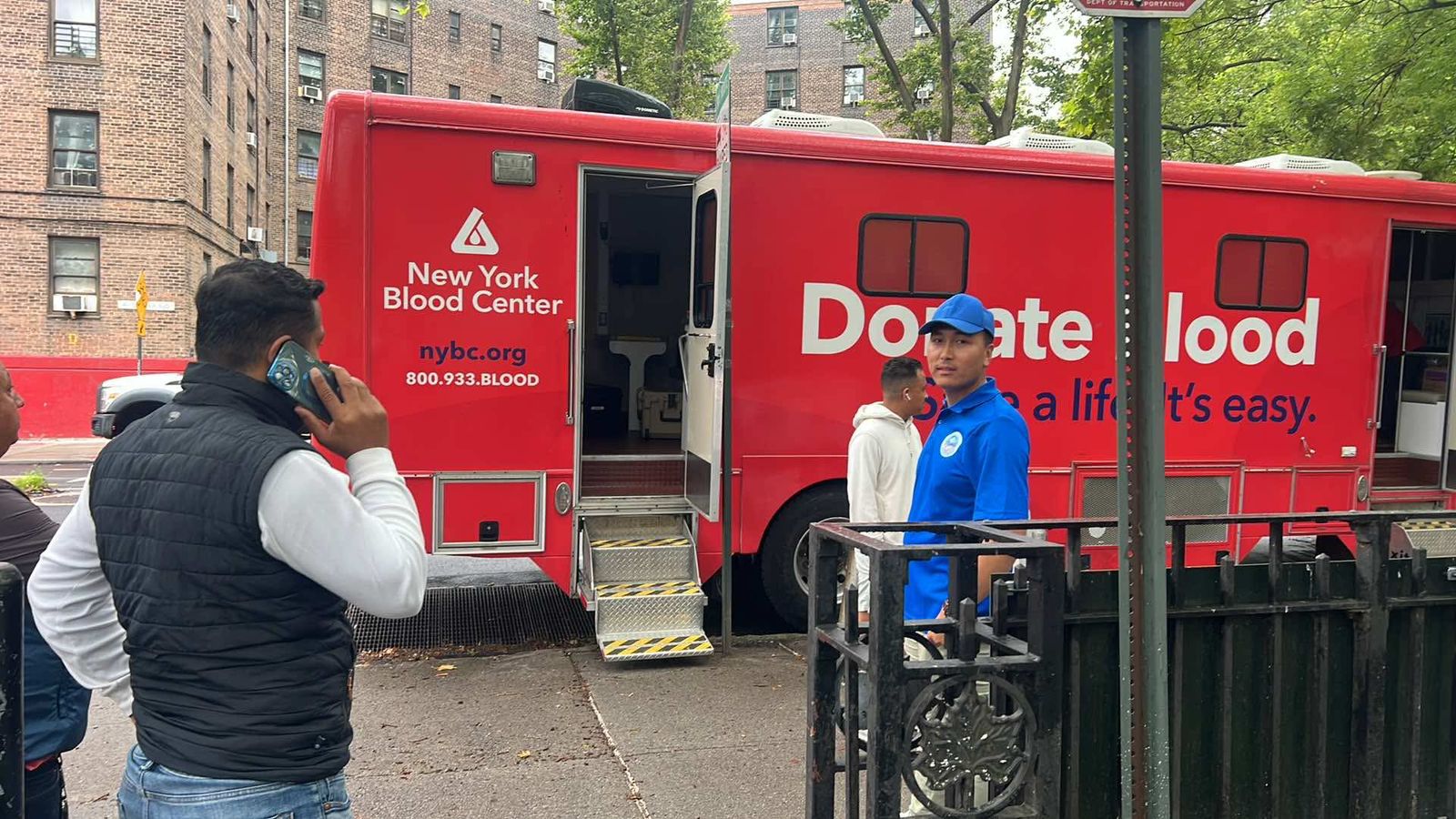 New York Blood Center blood donation bus